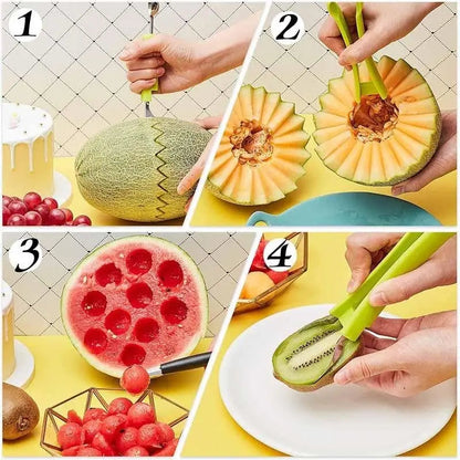 Fruit Tool 3-In-1 Melon Baller Core Remover