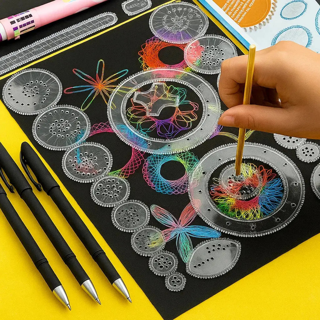 Spiral Ruler Set 22 Pieces Transparent ABS Plastic
