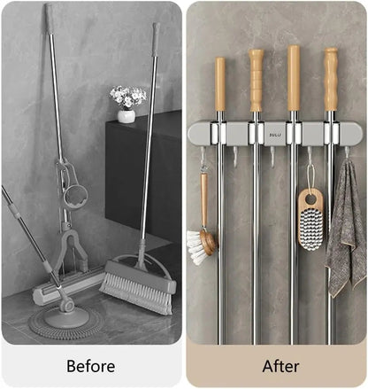 Wall Mount Tool Organizer Stainless Steel Holds Four