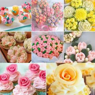 Cake Piping Tip Set Floral Nozzles Stainless Steel