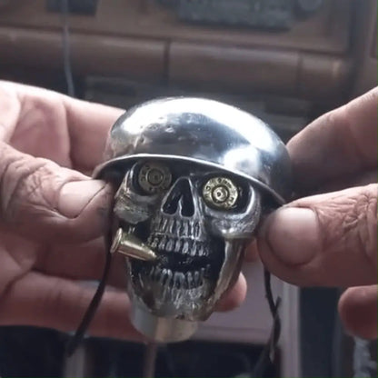 Shift Knob Handcrafted Skull Soldier Chrome-Plated Alloy