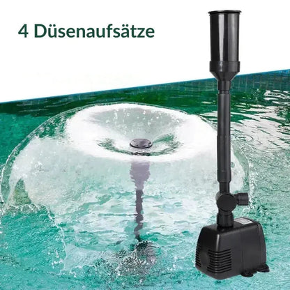 Garden Fountain Pump Adjustable Flow Whisper-Quiet Weatherproof
