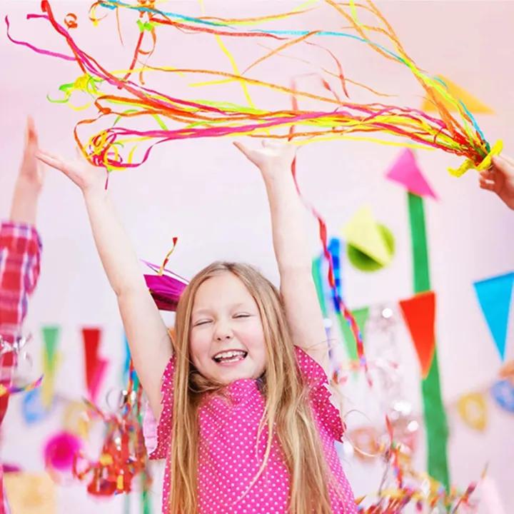 Paper Streamers Biodegradable Residue-Free Set of 10