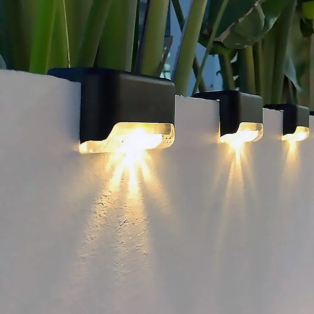 Solar Patio Lights Weatherproof Motion Sensor Set of 4