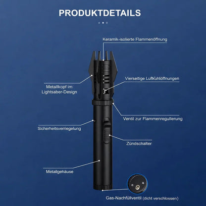 Jet Lighter Windproof Adjustable Flame Portable
