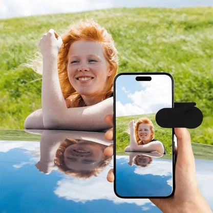 Smartphone Mirror Clip-On Optical Glass Universal Fit