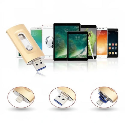 USB Drive 3-In-1 Lightning USB-C USB-A