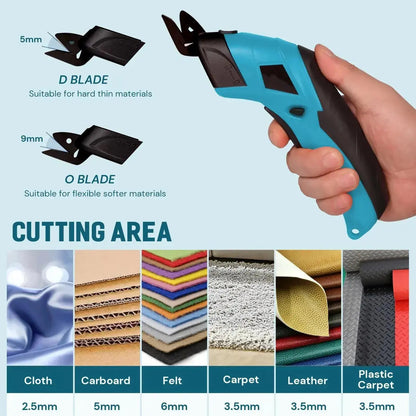 Scissors Cordless USB Rechargeable Precision Blades & Ergonomic Handle