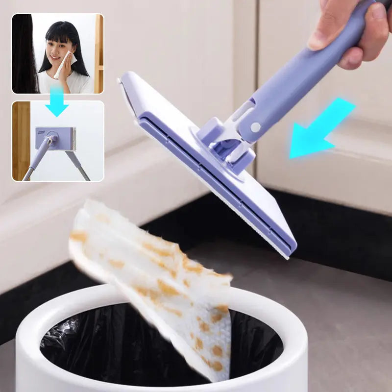 Mop Hands-Free Wet-Wipe Compatible 28 Inch Handle