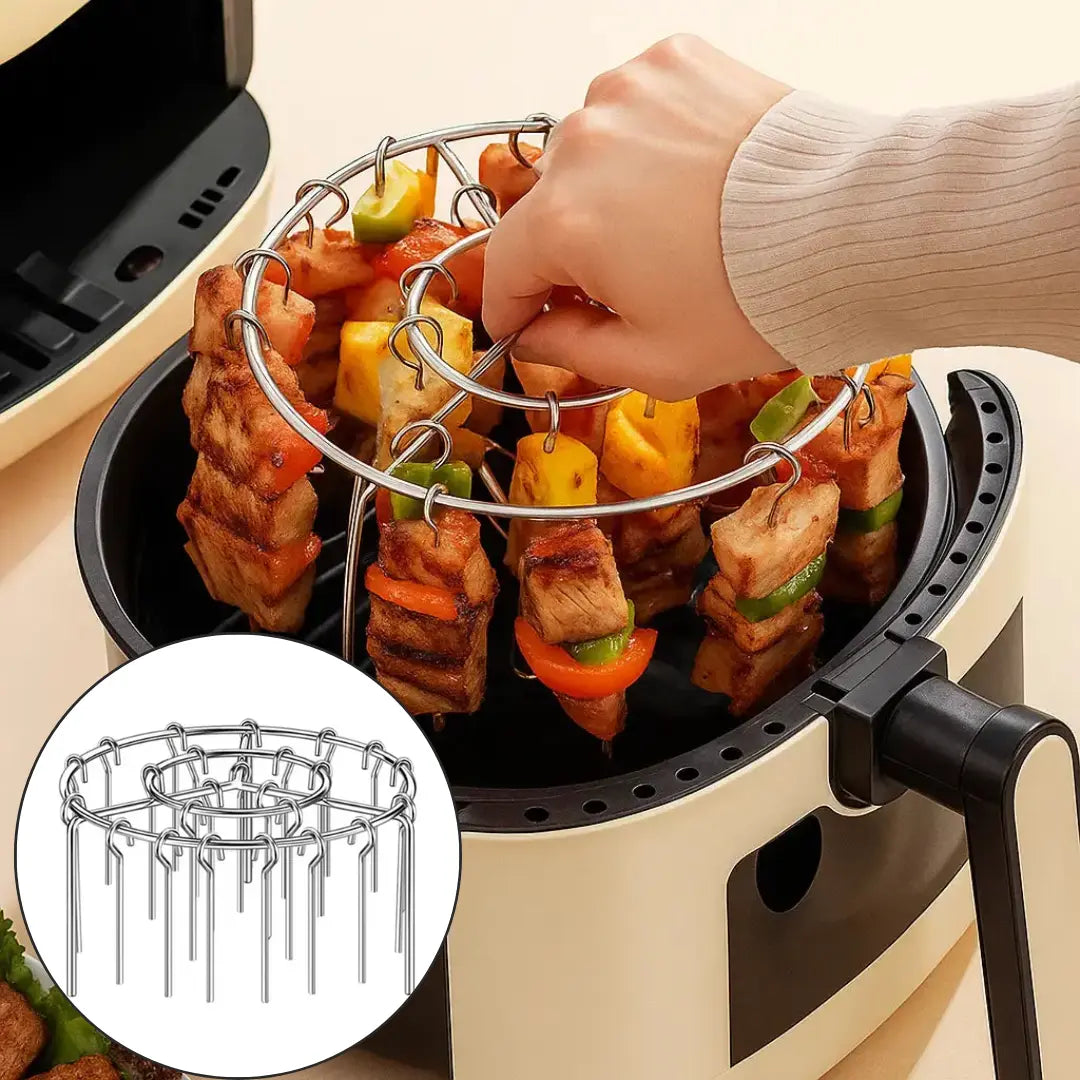 Air Fryer Skewer Rack Non-Stick Stainless Steel