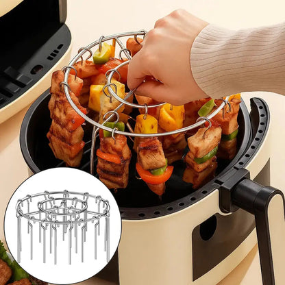 Air Fryer Skewer Rack Non-Stick Stainless Steel