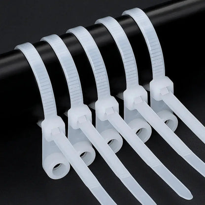 Cable Ties Self-Locking Screw-Mount 100 Pack