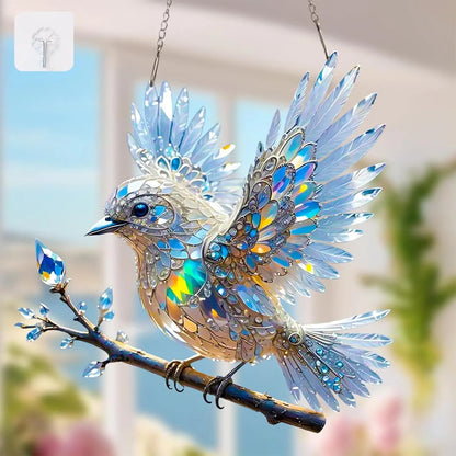 Window Ornament Shimmering Acrylic Rainbow Reflections Hook Included