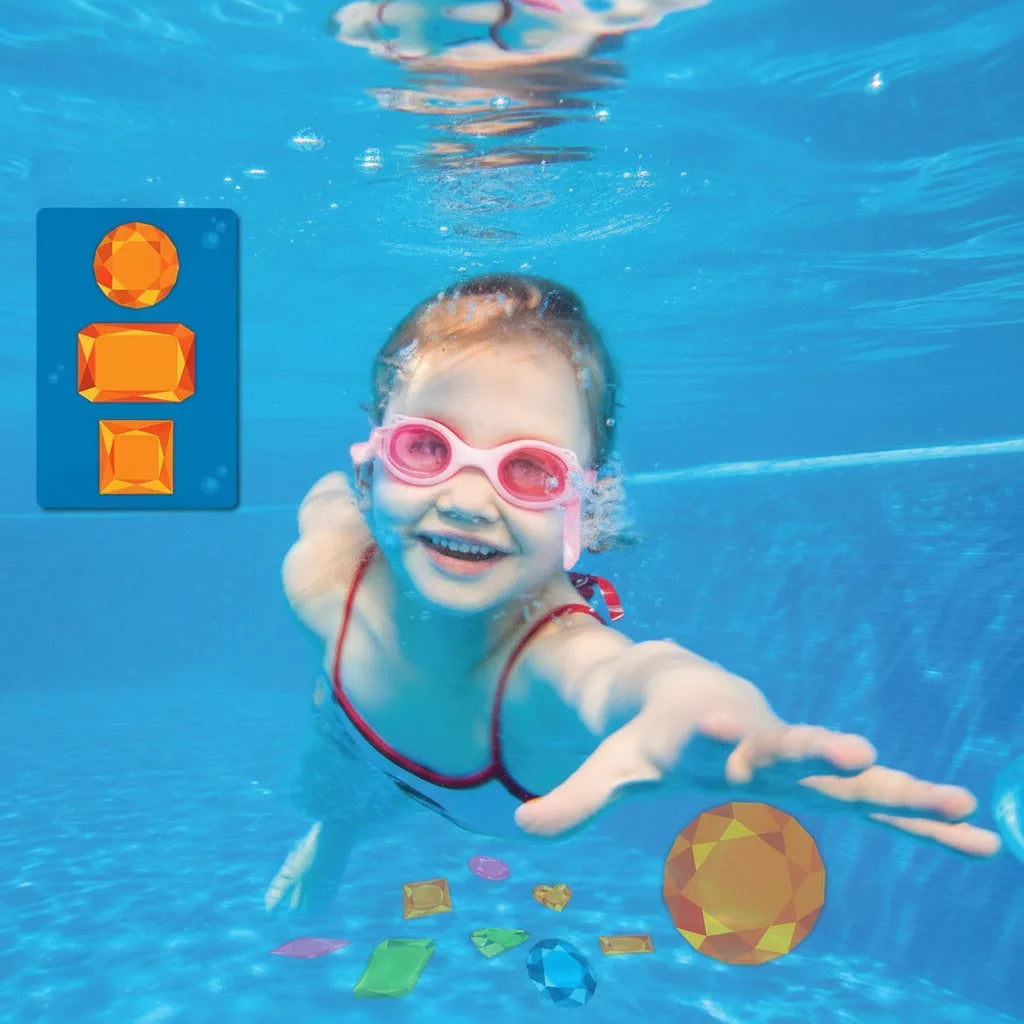 Pool Treasure Hunt Game Waterproof Gems & Cards