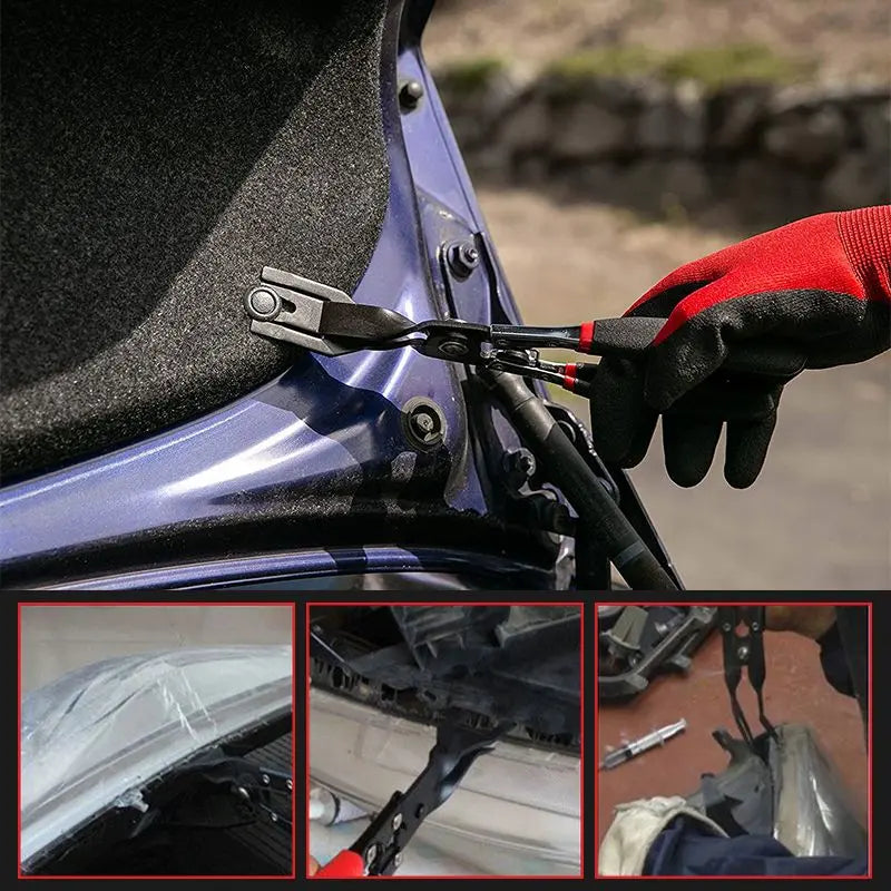 Clip Removal Pliers Thin Tip & Spring-Loaded Non-Slip Grip