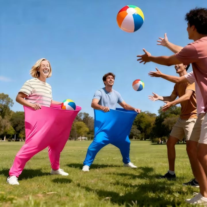 Ball Catching Game Oversized Pants & Foam Balls