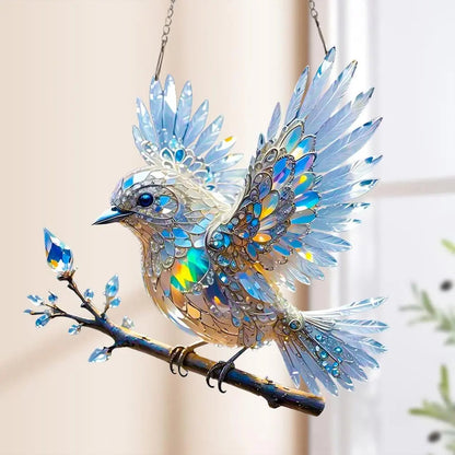 Window Ornament Shimmering Acrylic Rainbow Reflections Hook Included