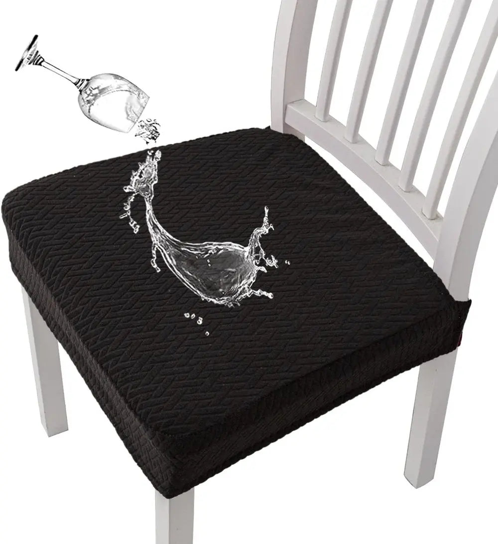 Chair Cover Set Jacquard Stretch Waterproof