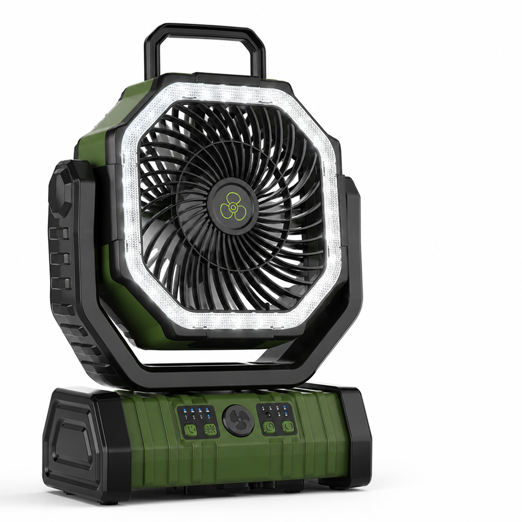 20,000mAh Dual-Mode LED Camping Fan (Remote Control)