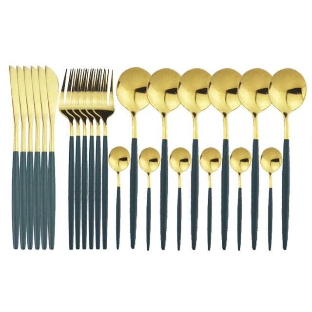 24-Piece Stainless Steel Flatware Set