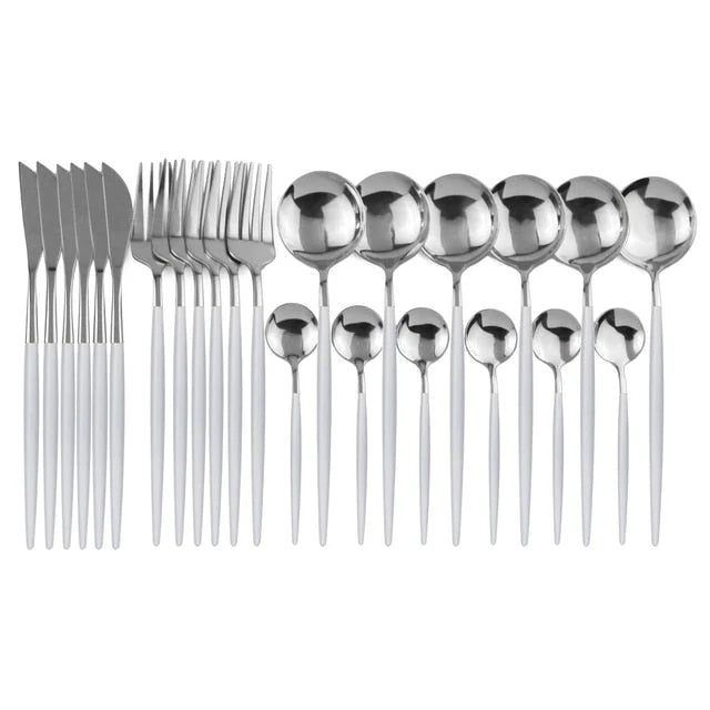 24-Piece Stainless Steel Flatware Set