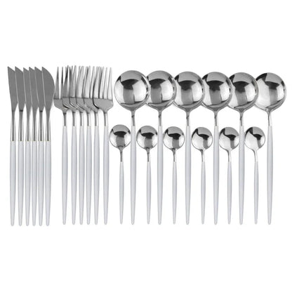 24-Piece Stainless Steel Flatware Set