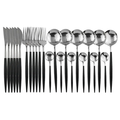 24-Piece Stainless Steel Flatware Set