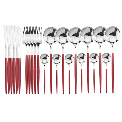 24-Piece Stainless Steel Flatware Set