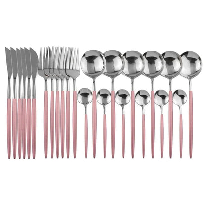 24-Piece Stainless Steel Flatware Set