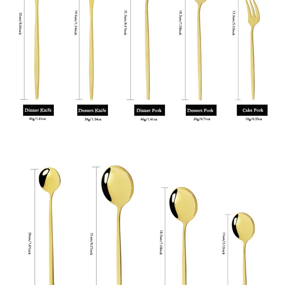24-Piece Stainless Steel Flatware Set