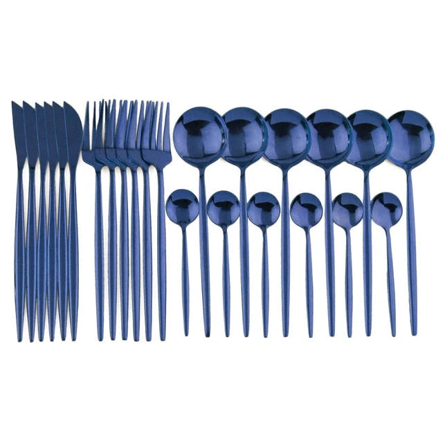 24-Piece Stainless Steel Flatware Set