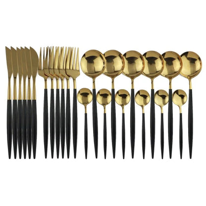 24-Piece Stainless Steel Flatware Set