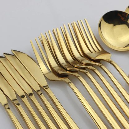 24-Piece Stainless Steel Flatware Set