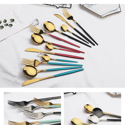 24-Piece Stainless Steel Flatware Set