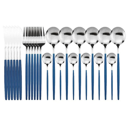 24-Piece Stainless Steel Flatware Set