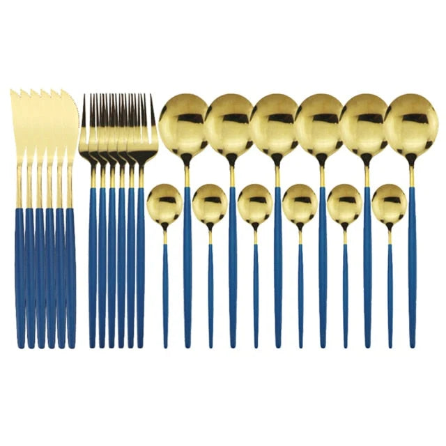 24-Piece Stainless Steel Flatware Set