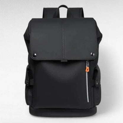 25L Waterproof Roll-Top Backpack with USB Port, Laptop Compartment and Pockets