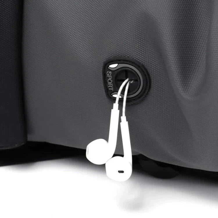 25L Waterproof Roll-Top Backpack with USB Port, Laptop Compartment and Pockets