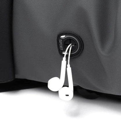 25L Waterproof Roll-Top Backpack with USB Port, Laptop Compartment and Pockets
