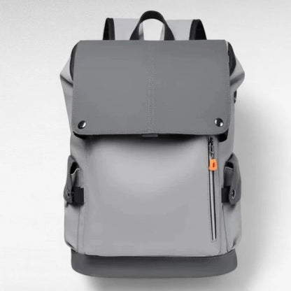 25L Waterproof Roll-Top Backpack with USB Port, Laptop Compartment and Pockets