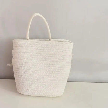 3-Tier Hanging Basket Cotton & Linen Wall-Mounted