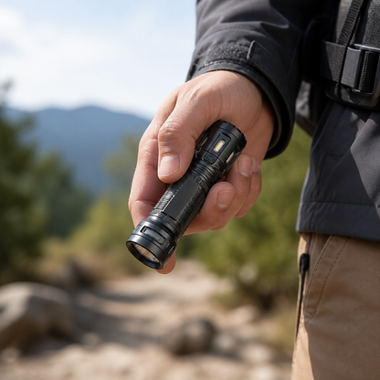 350-Lumen Rechargeable Aircraft-Grade Aluminum Flashlight