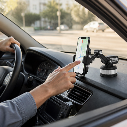 Telescopic Suction Cup Phone Mount (360°; Fits 2.3–3.5-Inch Wide)