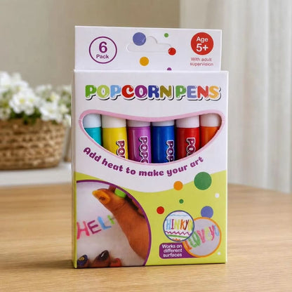 3D Art Pen Set Heat-Activated Raised Effect Six Colors