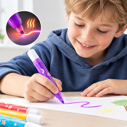 3D Art Pen Set Heat-Activated Raised Effect Six Colors
