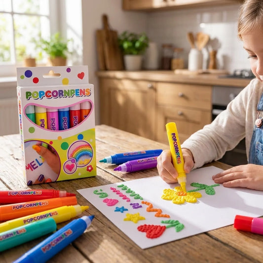3D Art Pen Set Heat-Activated Raised Effect Six Colors