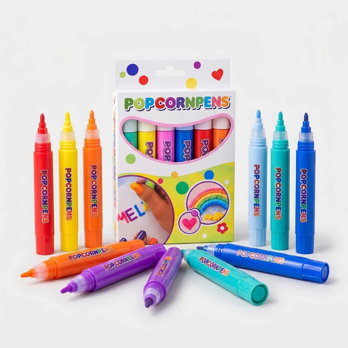 3D Art Pen Set Heat-Activated Raised Effect Six Colors