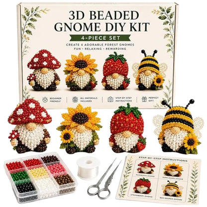 3D Bead Craft Kit Pre-Sorted Glass Beads Beginner Friendly