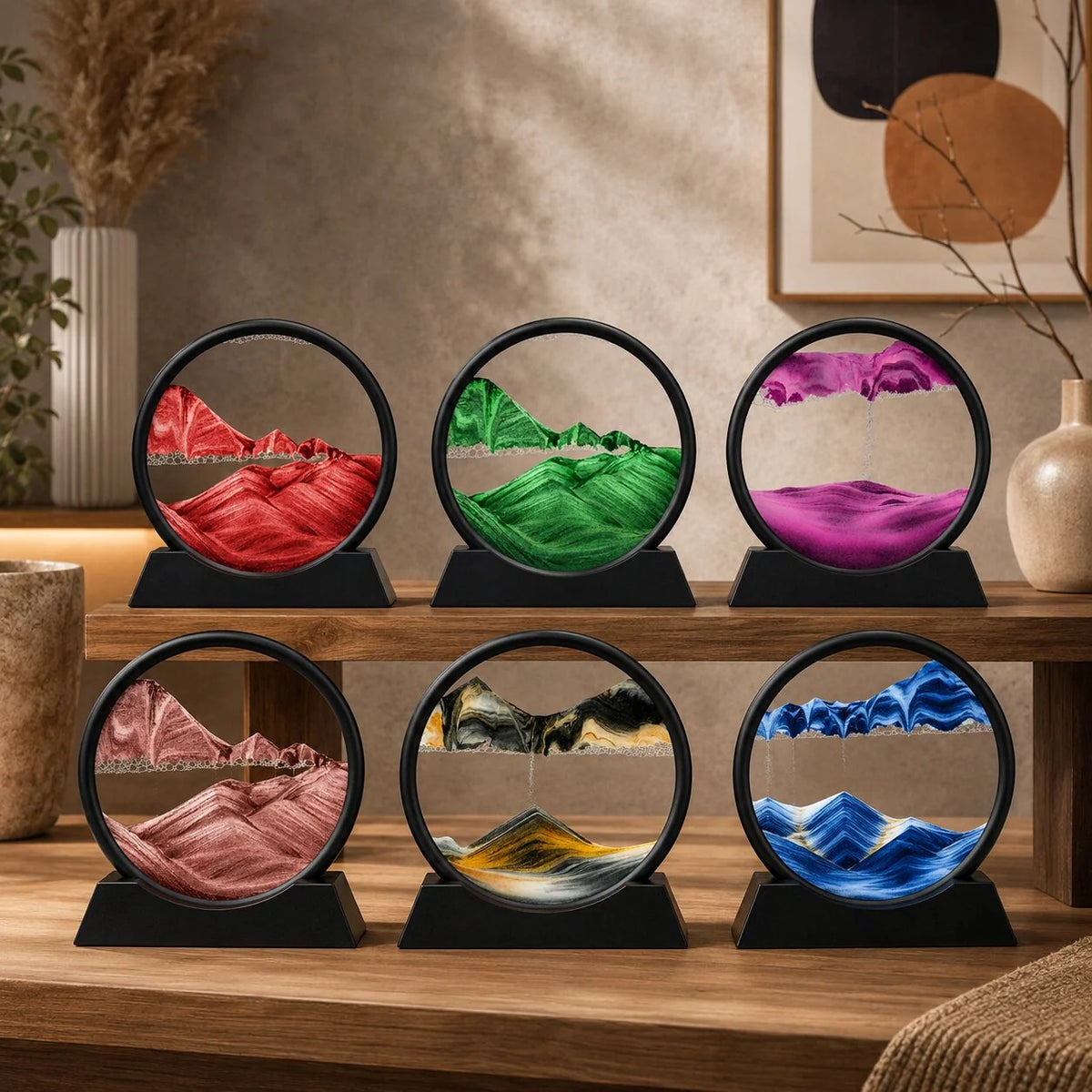 3D Sand Art Hourglass Everchanging Ocean Sandscape