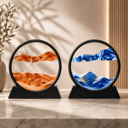 3D Sand Art Hourglass Everchanging Ocean Sandscape